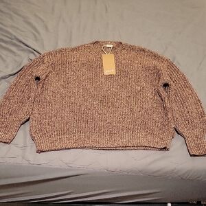Classic Brown Crewneck Sweater